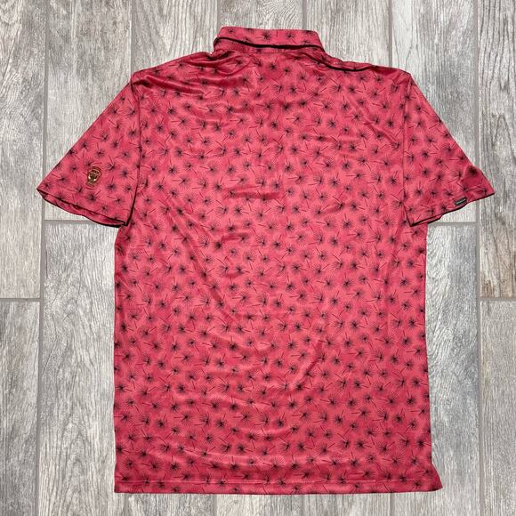 Dunning Boswell Jersey Performance‎ Polo size Large Rosewood - Picture 9 of 11